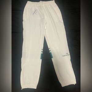 Sergio Tacchini NWT Monza Track Pants | Brilliant White/Green Sz: S | Orig: $149